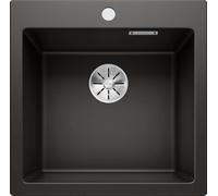 Blanco Pleon 5 - Fregadero de silgranite, 52x51 cm, negro 525951