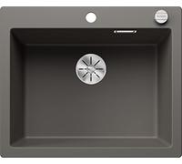 Blanco Pleon 6 - Fregadero de silgranite, 62x51 cm, con control de desagüe, InFino, gris 527319