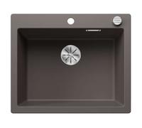 Blanco Pleon 6 - Fregadero de silgranite, 62x51 cm, con control de desagüe, InFino, gris 527319