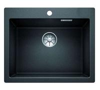 Blanco Pleon 6 - Fregadero de silgranite, 62x51 cm, negro 525953