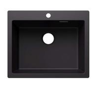 Blanco Pleon 6 - Fregadero Silgranite, 62x51 cm, negro 527770