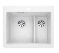 Blanco Pleon 6 Split fregadero de granito 61.5x51 cm blanco 521693