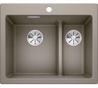 Blanco Pleon 6 Split fregadero de granito 61.5x51 cm marrón 521696