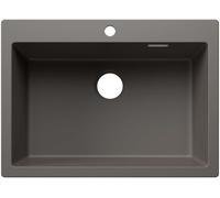 Blanco Pleon 8 - Fregadero de Silgranite, 70x51 cm, gris volcán 527779