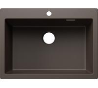 Blanco PLEON 8 - Fregadero SILGRANIT 1 Cubeta Sobre Encimera Mueble de 80 Cm Café