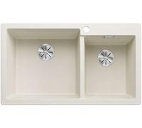 Blanco Pleon 9 - Fregadero de Silgranit, 86x50 cm, InFino, blanco suave 527641
