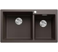 Blanco Pleon 9 - Fregadero de Silgranite, 86x50 cm, InFino, café 527643