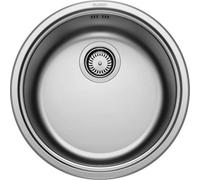 Blanco Rondosol - Fregadero, diámetro 46 cm, acero inoxidable cepillado 513306