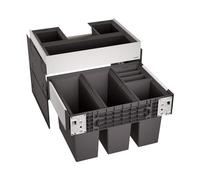 Blanco Cubo de basura empotrado Select – con compartimento, 42 l (526211)