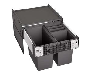Blanco Select - Papelera incorporada, dividida, volumen 35 l 526202