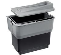 Blanco Singolo contenedor de residuos 14 l negro-gris 512880