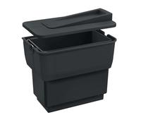 Blanco Contenedor de residuos Singolo 14 l Negro/Gris 512880