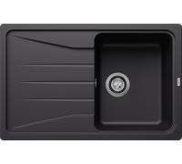 Blanco Sona 45 S fregadero de granito 78x50 cm negro 525970