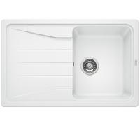 Blanco Fregadero Sona 45 S Silgranite 78x50 cm 1 cubeta con escurridor reversible blanco 519665