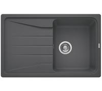 Blanco Sona 45 S fregadero de granito 78x50 cm gris/grafito/ónix 519663