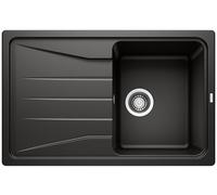 Blanco Sona 45 S fregadero de granito 78x50 cm negro 525970