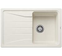 Blanco Fregadero de silgranite Sona 45, 78x50 cm, blanco suave 527149