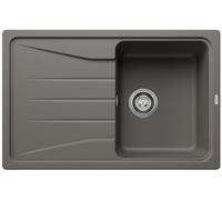 Blanco Sona 45 - Fregadero de silgranite, 78x50 cm, gris 527332