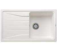 Blanco Fregadero de granito Sona 5 S 86x50 cm blanco 519674