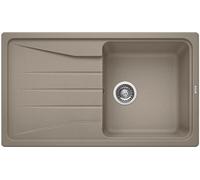 BLANCO SONA 5 S, Lavabo de encimera, rectangular, Silgranit, color marrón, 1 cuba, modelo Tartufo