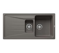 Blanco Sona 6 - Fregadero de silgranite, 100x50 cm, gris 527337