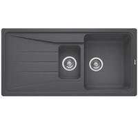 Blanco Sona 6 S fregadero de granito 100x50 cm gris/grafito/ónix 519853