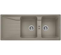 Blanco Sona 8 - Fregadero de Silgranito, 116x50 cm, tartufo 519705