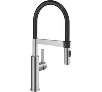 Blanco Sonea-S Flexo grifo de cocina de pie acero inoxidable-negro 526616