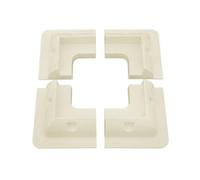 Blanco Soporte de Montaje 4 Piezas para Panel Solar Plástico | Autocaravanas y Barcos, Soporte Lateral Firme, Evita Perforar el Techo, Compatible Varios Tamaños