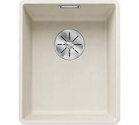 Blanco 527159 - Fregadero SUBLINE 320-F SILGRANIT 1 Cubeta Enrasado Mueble de 40Cm Blanco Suave