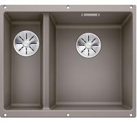 Blanco Fregadero de granito Subline 340/160-U 52,5 x 40 cm Gris/Grafito/ónix