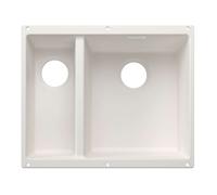 Blanco Subline 340/160 - Fregadero Silgranite, 53x40 cm, fregadero a la derecha, blanco 527815