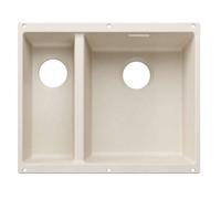 Blanco Subline 340/160 - Fregadero Silgranite, 53x40 cm, fregadero a la derecha, blanco suave 527812