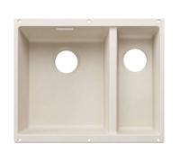 Blanco Subline 340/160 - Fregadero Silgranite, 56x46 cm, fregadero a la izquierda, blanco suave 527820