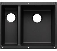 Blanco SUBLINE 340/160-U - Fregadero 2 Cubetas Bajo Encimera Mueble de 60 Cm Antracita
