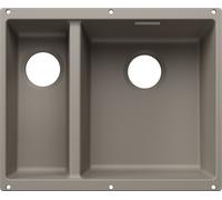 Blanco SUBLINE 340/160-U - Fregadero 2 Cubetas Bajo Encimera Mueble de 60 Cm Tartufo