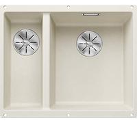 Blanco Fregadero Subline 340/160 – Silgranit, 56×46 cm, seno a la derecha, InFino, Blanco Suave