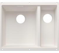BLANCO SUBLINE 340/160-U para componentes de color. Fregadero empotrado SILGRANIT blanco, a partir de 60 cm, sin sistema de control de desagüe - incluye 5 años de garantía