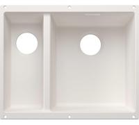 BLANCO SUBLINE 340/160-U para componentes de color. Fregadero empotrado SILGRANIT blanco, a partir de 60 cm, sin sistema de control de desagüe - incluye 5 años de garantía