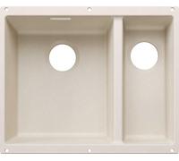 BLANCO SUBLINE 340/160-U para componentes de color. Fregadero empotrado SILGRANIT en color blanco mate, a partir de 60 cm, sin sistema de desagüe automático. Incluye 5 años de garantía