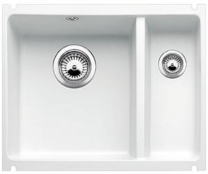 Blanco Subline 350/150-U fregadero de cerámica 56.7x45.6 cm blanco 514522