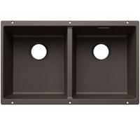 Blanco Subline 350/350 - Fregadero de Silgranite, 76x46 cm, color café 527832