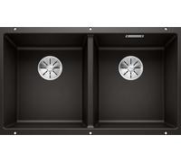 Blanco Subline 350/350 - Fregadero de silgranite, 76x46 cm, negro 525987