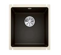 Blanco Subline 375 - Fregadero cerámico, 46x41 cm, InFino, negro 523732