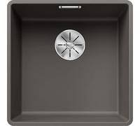 Blanco 527348 - Fregadero SUBLINE 400-F 1 Cubeta Enrasado Mueble de 50 Cm Gris Volcán