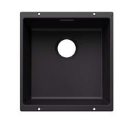 Blanco Subline 400 - Fregadero Silgranite, 46x43 cm, negro 527786
