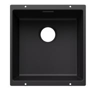 Blanco Subline 400 - Fregadero Silgranite, 46x43 cm, negro 527786