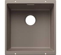 BLANCO SUBLINE 400-U para componentes de color. Fregadero empotrado SILGRANIT en color tartufo, a partir de 50 cm, sin sistema de control de desagüe - incluye 5 años de garantía