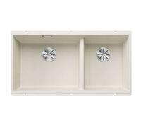 Blanco Subline 480/320-U fregadero de granito 82.5x40 cm blanco 527168