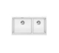 Blanco SUBLINE 480/320-U 523 - Fregadero de cocina (588 unidades, 480/320-U-523, 1, 340 mm/160 mm, lavabo izquierdo), color blanco